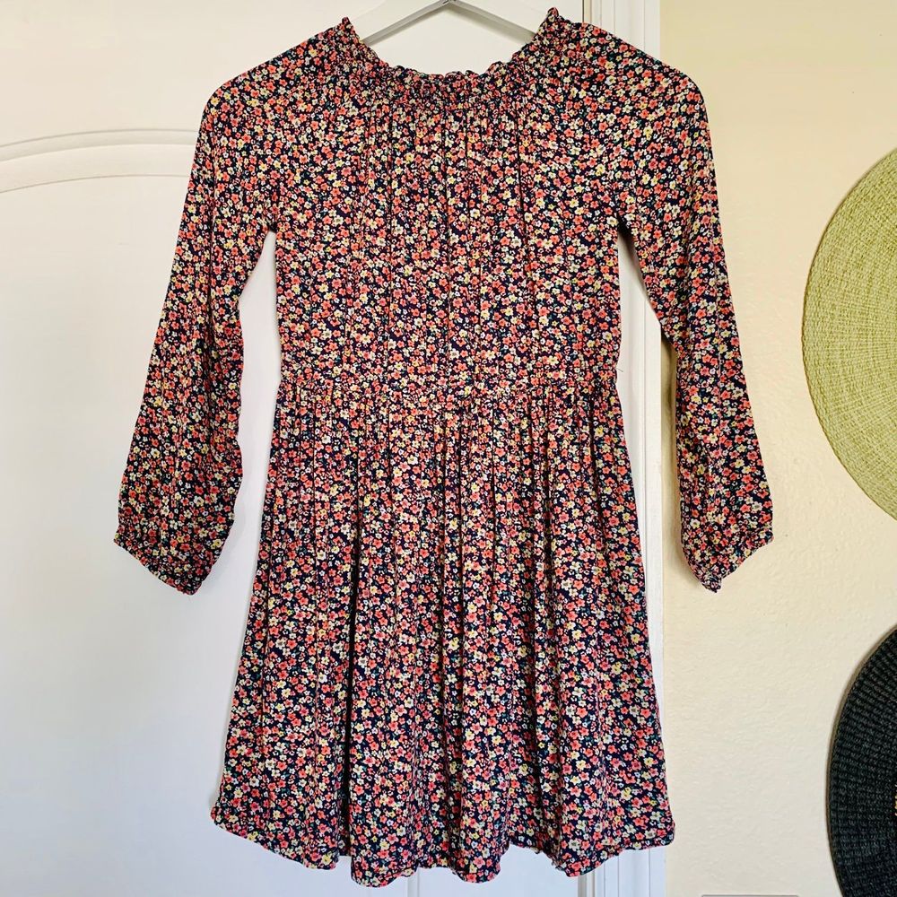 Carter's Little Girls Knee Length Pink Spring Floral Dress | Size: M/8 - Picture 1 of 6